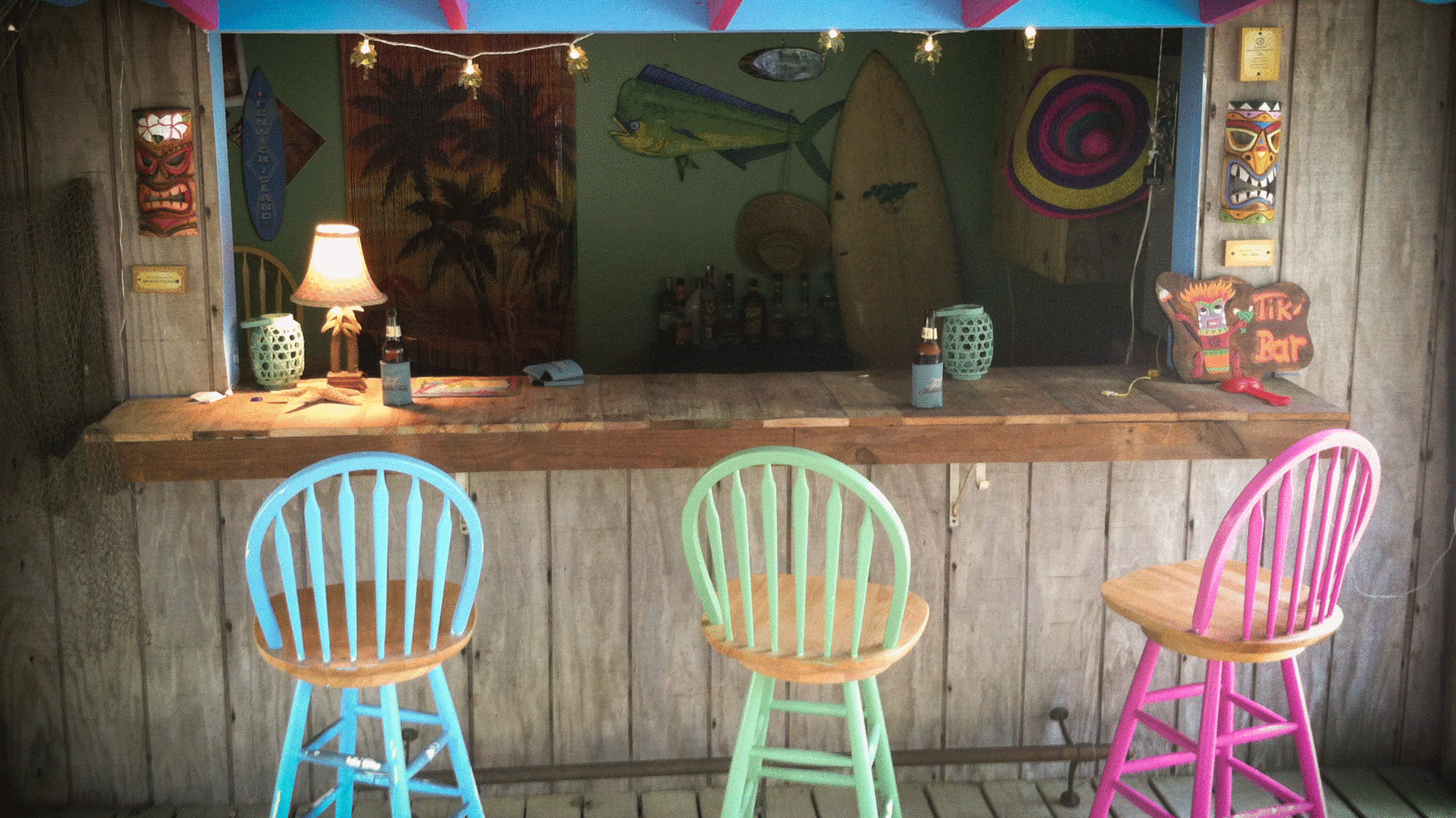 A Man and a Tiki Bar