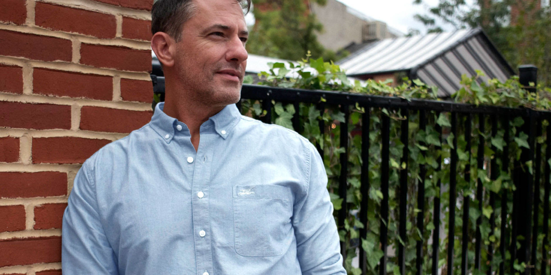 mens white oxford shirt