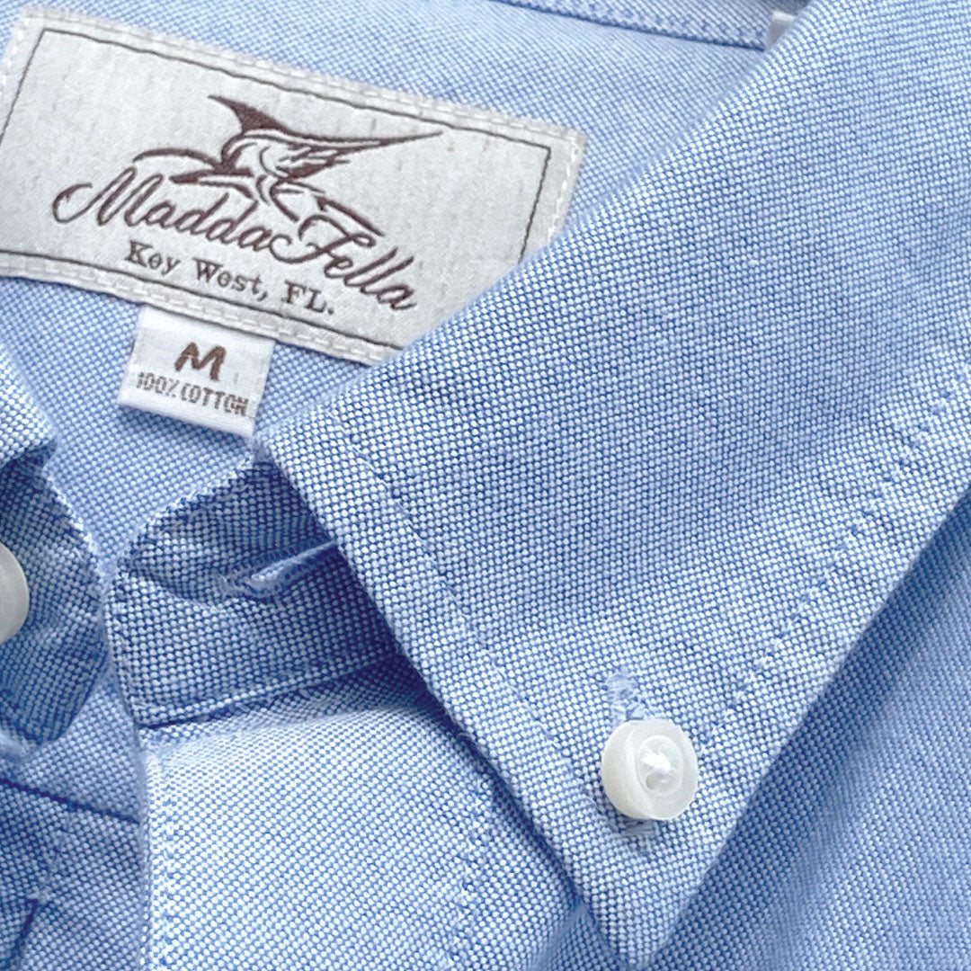 Blue ++ mens blue oxford shirt