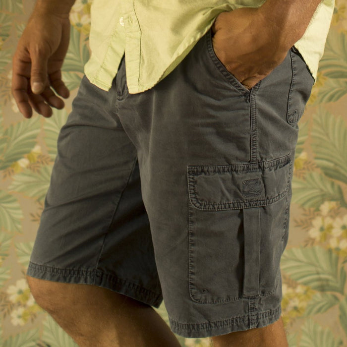 mens navy blue cargo shorts