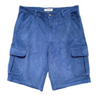 Moonlight Blue ++  mens blue corduroy cargo short