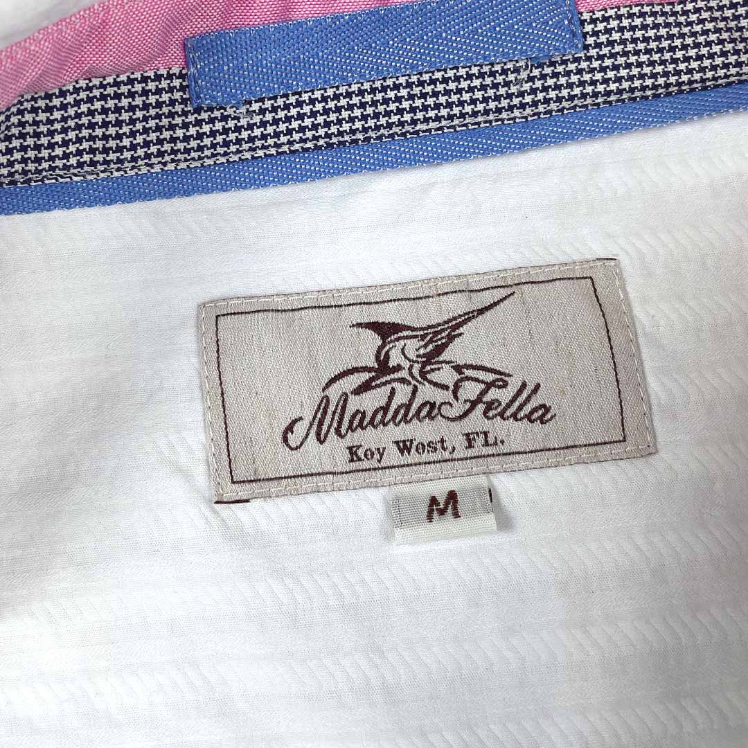 Sail White/Coral Accent ++ white button down