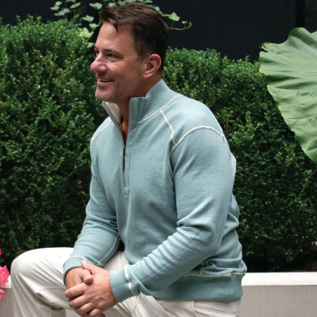 Bottle Green/Stone ++ bottle green color reversible sweater mens