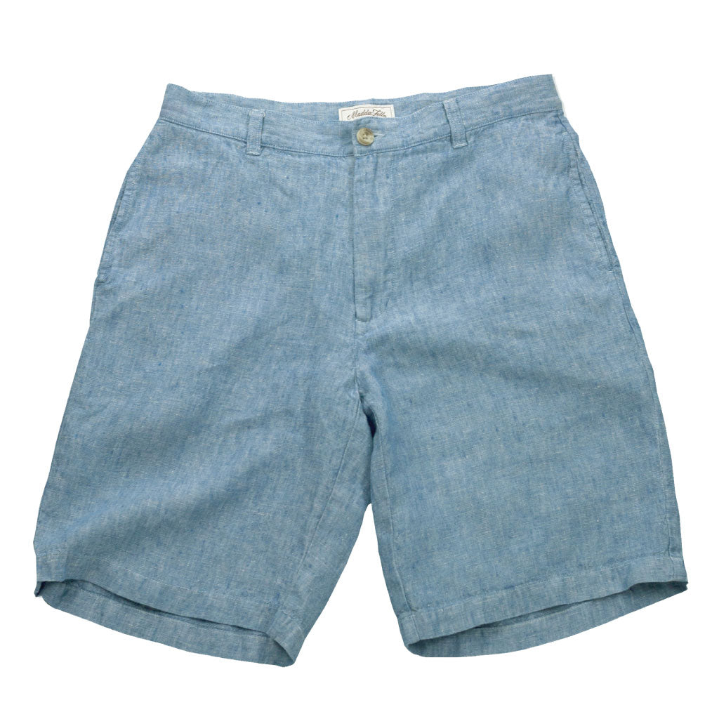 Sky Blue ++ mens sky blue linen shorts