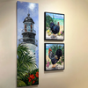 Key West Rooster Family – Cock – Original Oil On Canvas