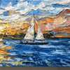 Sunset Over Sunset Key – LE Embellished Giclee On Canvas