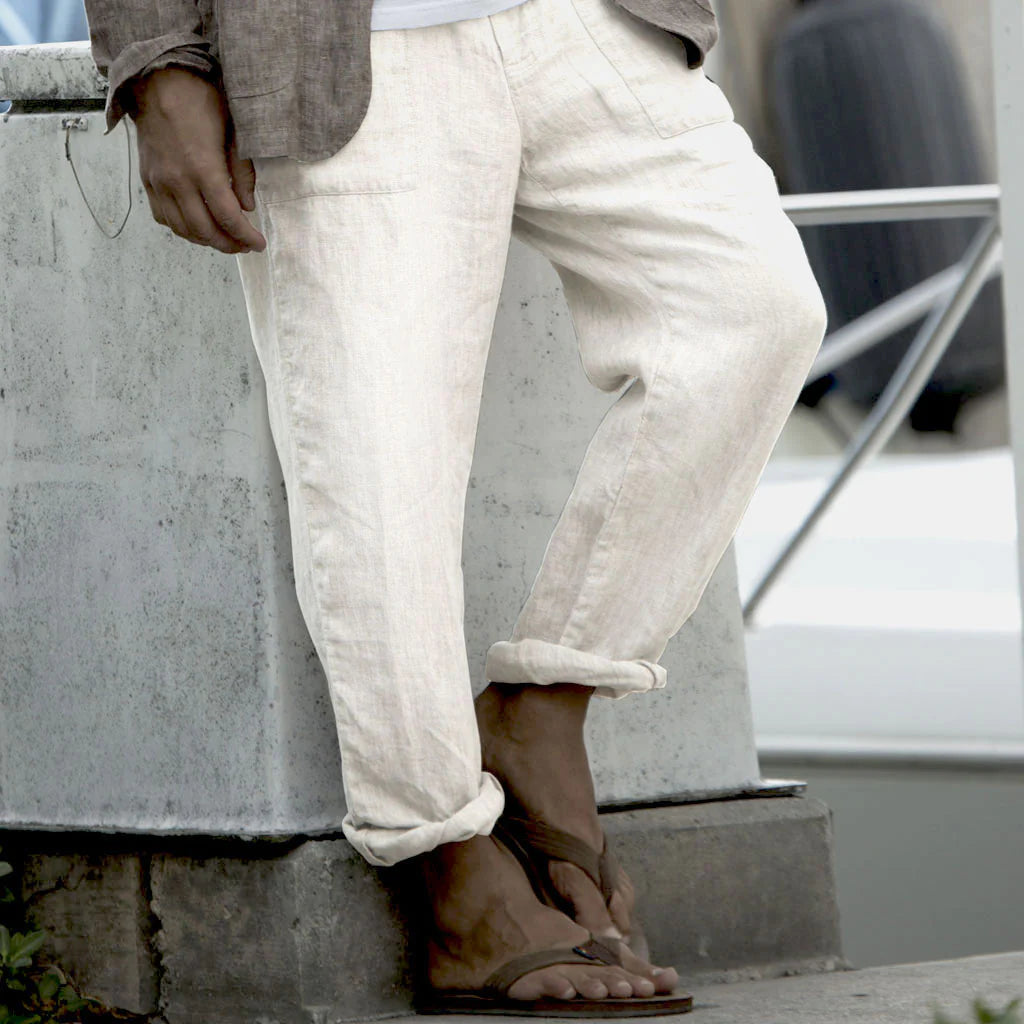How to Wear White Linen Pants