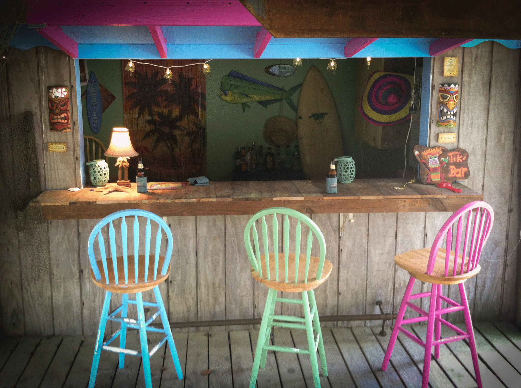 A Man and a Tiki Bar