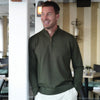 mens hunter green cashmere blend sweater