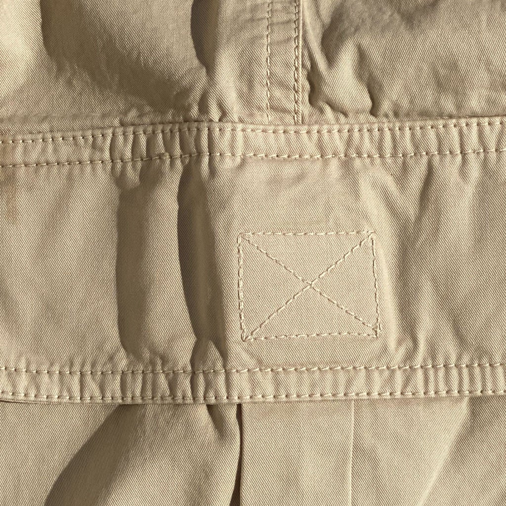 Stone ++ mens khaki cargo shorts