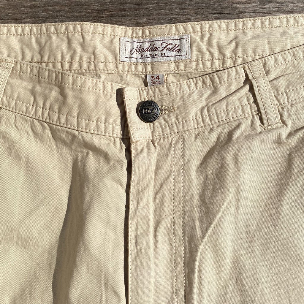 Stone ++ mens khaki cargo shorts