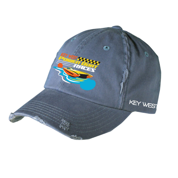 Distressed Power Boat Cap