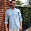 mens blue oxford shirt