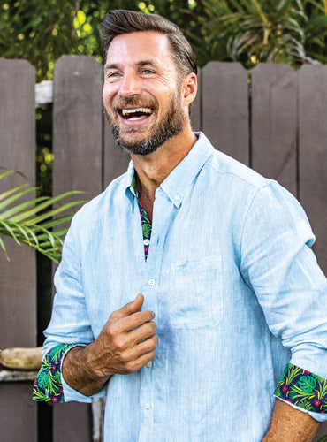 Linen printed shirts top