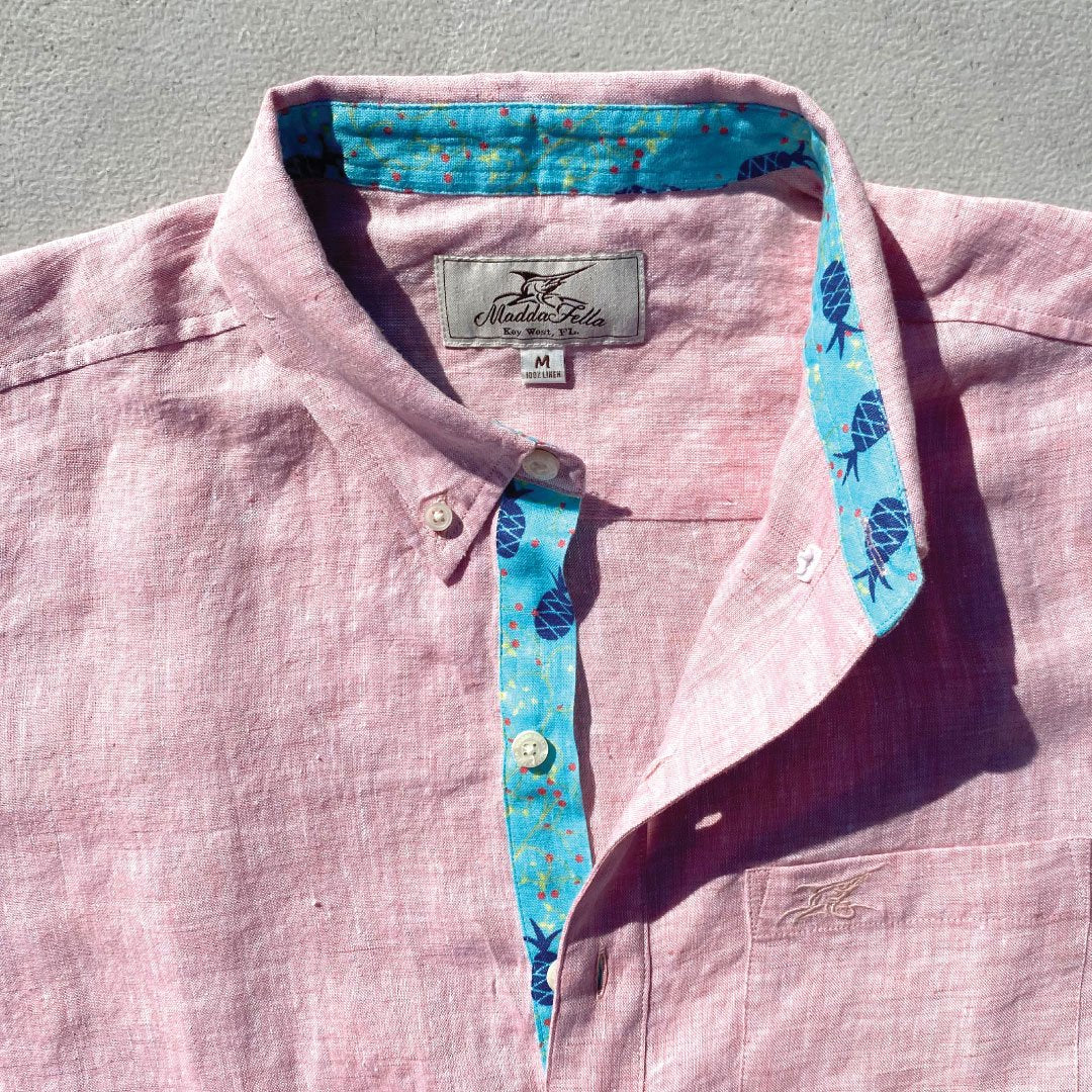 Island Coral/Pineapple Print