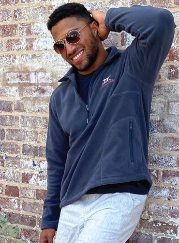 Mens fleece 2025 quarter zip pullover