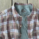 Trade Winds Plaid ++ mens plaid linen shirt